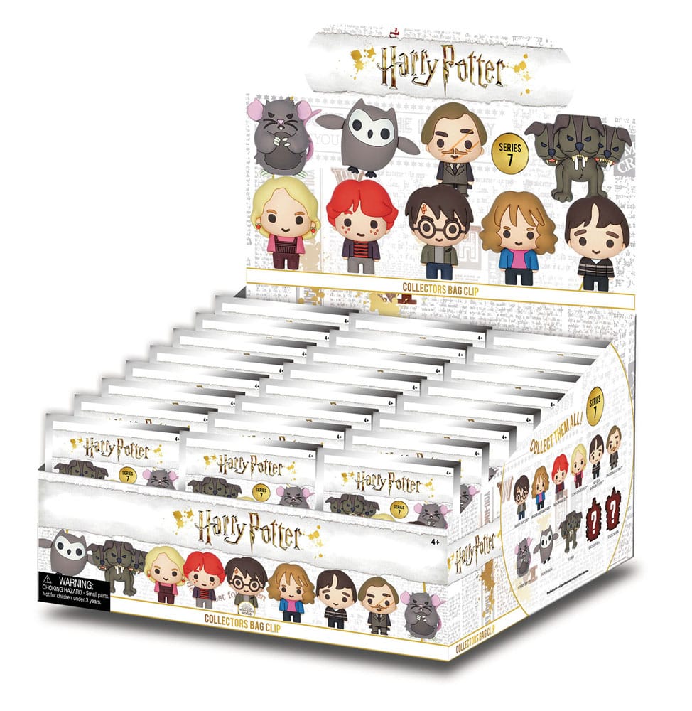 Harry Potter 3D PVC-Taschenanhänger Series 7 Display (24) - Smalltinytoystore