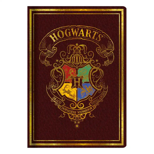 Harry Potter A5 Notizbuch Rot Colourful Crest Umkarton (6)