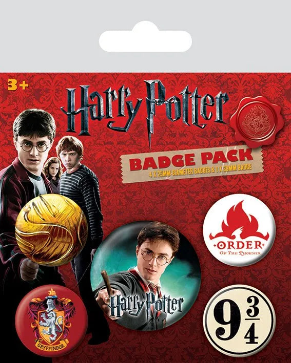 Harry Potter Ansteck-Buttons 5er-Pack Gryffindor - Smalltinytoystore