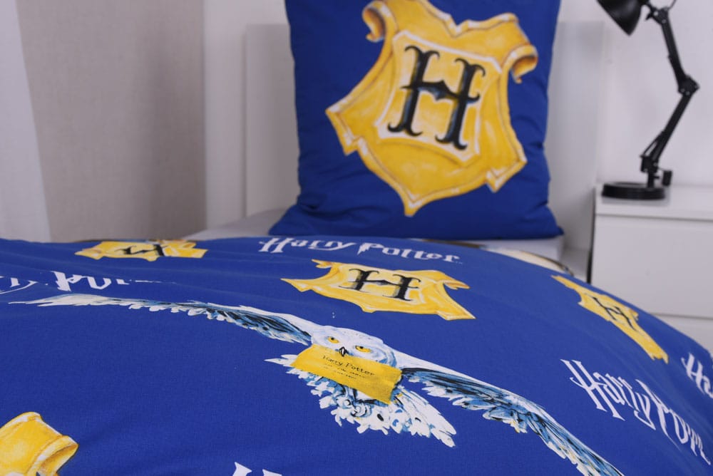 Harry Potter Bettwäsche Blau 135 x 200 cm / 80 x 80 cm - Smalltinytoystore