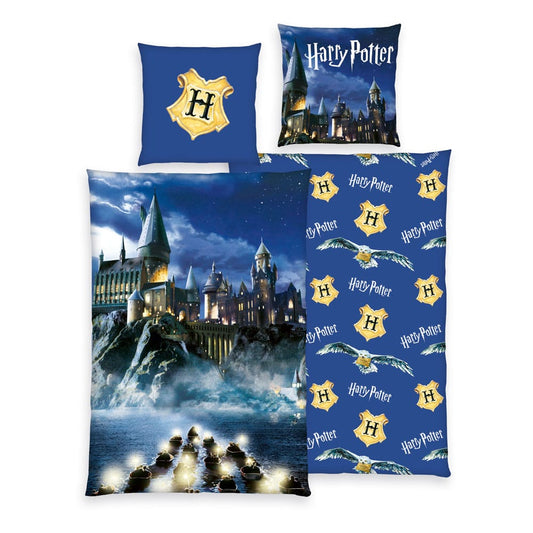 Harry Potter Bettwäsche Blau 135 x 200 cm / 80 x 80 cm - Smalltinytoystore