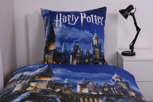 Harry Potter Bettwäsche Blau 135 x 200 cm / 80 x 80 cm - Smalltinytoystore