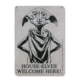 Harry Potter Blechschild House-Elves 15 x 21 cm - Smalltinytoystore