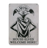 Harry Potter Blechschild House-Elves 15 x 21 cm - Smalltinytoystore