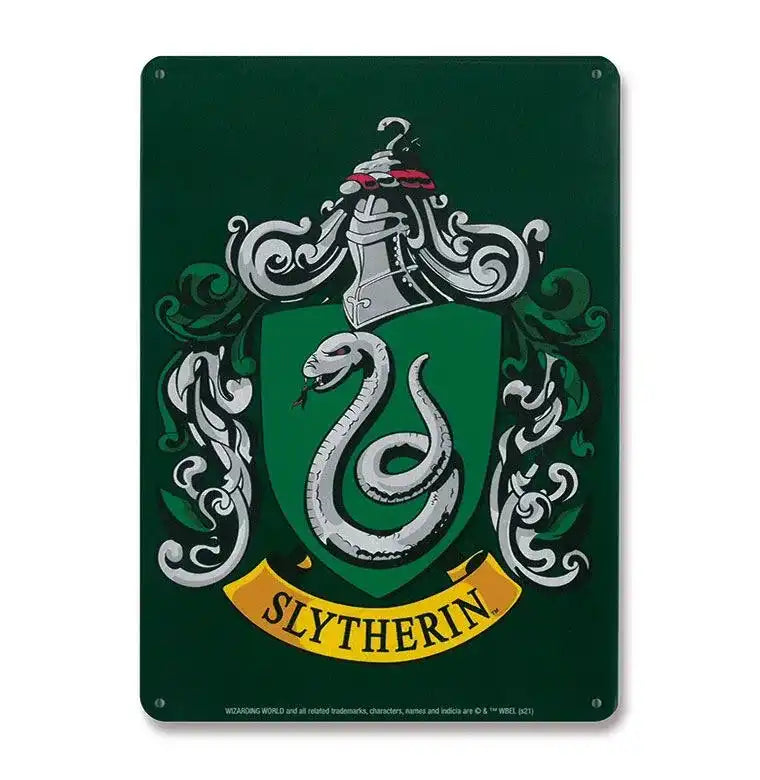 Harry Potter Blechschild Slytherin 15 x 21 cm - Smalltinytoystore