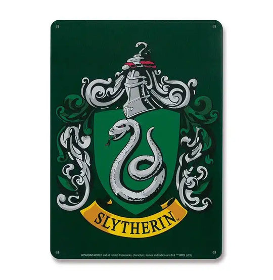 Harry Potter Blechschild Slytherin 15 x 21 cm - Smalltinytoystore