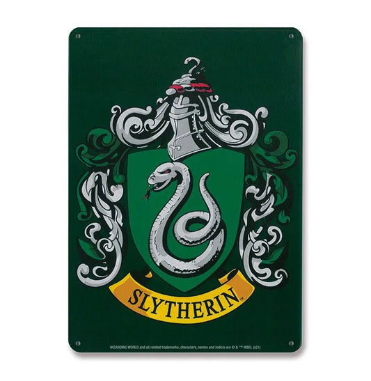 Harry Potter Blechschild Slytherin 15 x 21 cm - Smalltinytoystore