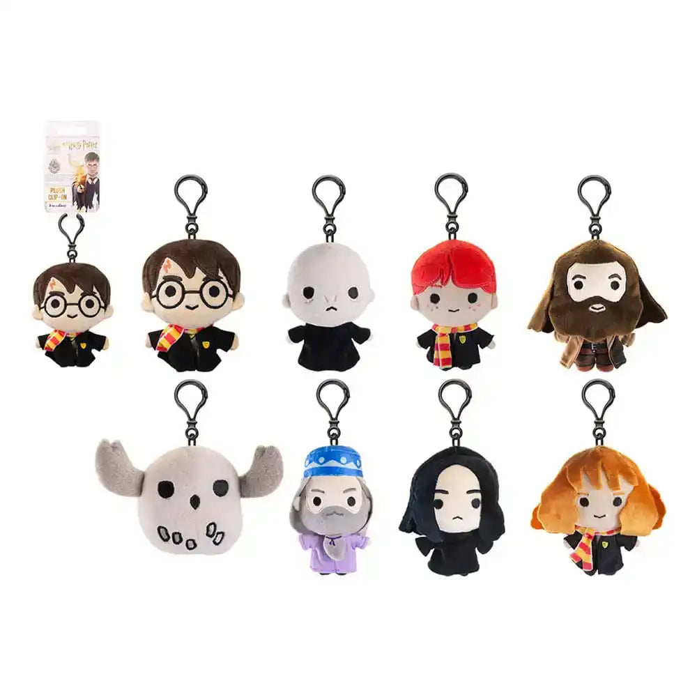 Harry Potter Clip-On Plüschfiguren 12 cm Sortiment (12) - Smalltinytoystore