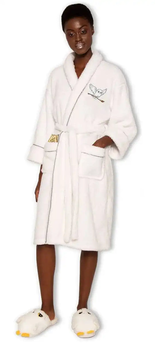 Harry Potter Girlie Fleece-Bademantel Hedwig - Smalltinytoystore