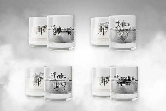 Harry Potter Gläser 4er-Pack Spells - Smalltinytoystore
