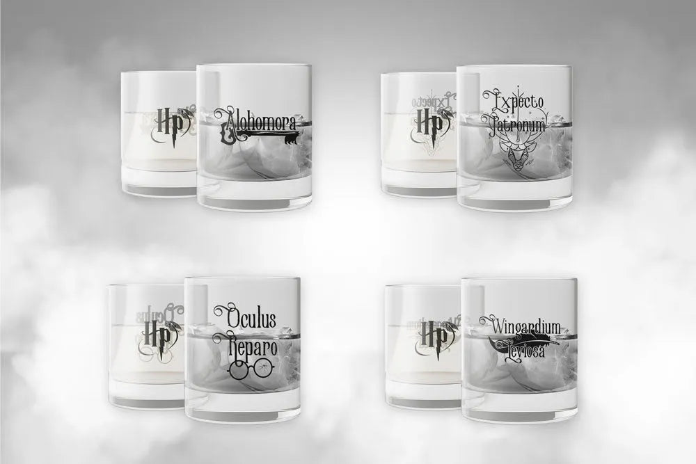 Harry Potter Gläser 4er-Pack Spells - Smalltinytoystore