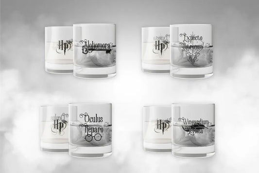 Harry Potter Gläser 4er-Pack Spells - Smalltinytoystore