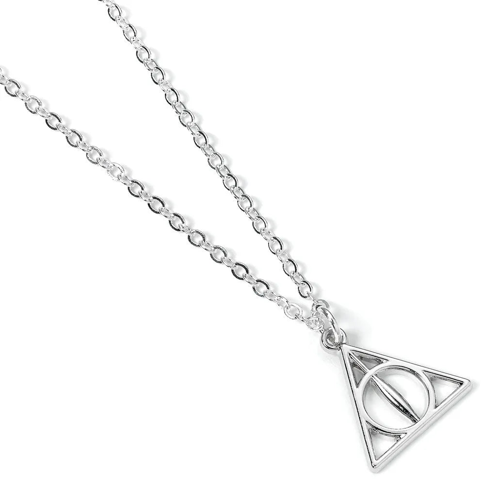 Harry Potter Halskette & Anhänger Deathly Hallows (versilbert) - Smalltinytoystore