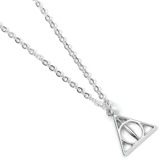 Harry Potter Halskette & Anhänger Deathly Hallows (versilbert) - Smalltinytoystore