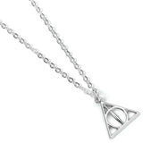 Harry Potter Halskette & Anhänger Deathly Hallows (versilbert) - Smalltinytoystore