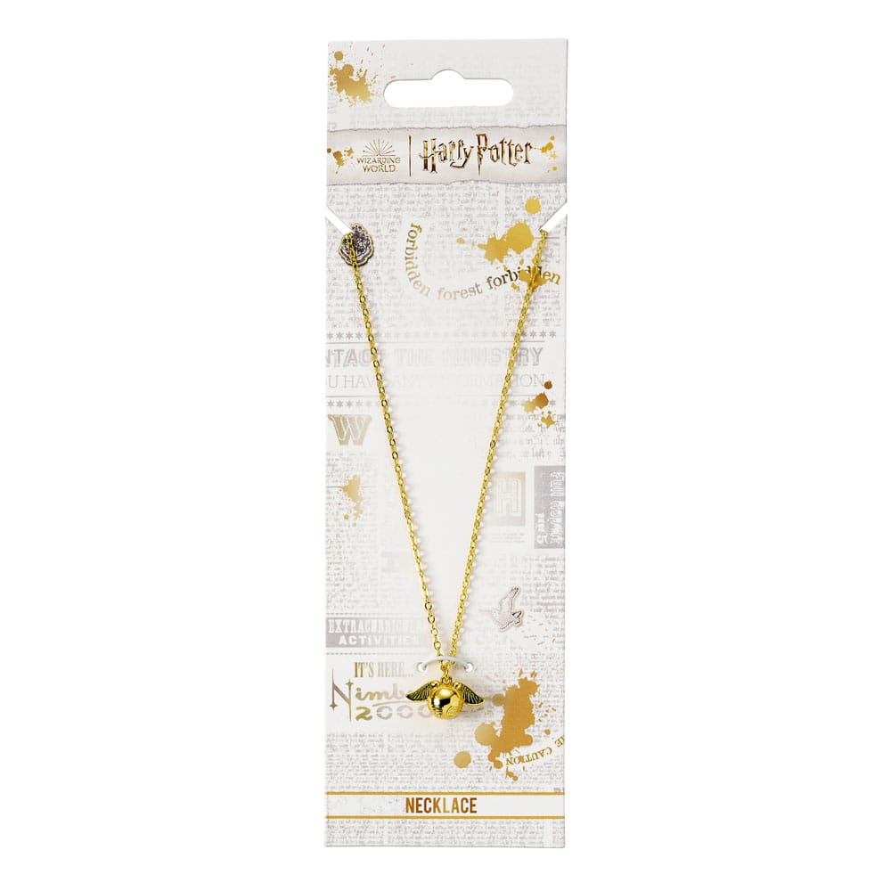 Harry Potter Halskette Golden Snitch Anhänger (Goldfarben) - Smalltinytoystore