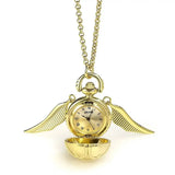 Harry Potter Halskette mit Uhr Goldener Schnatz (vergoldet) - Smalltinytoystore