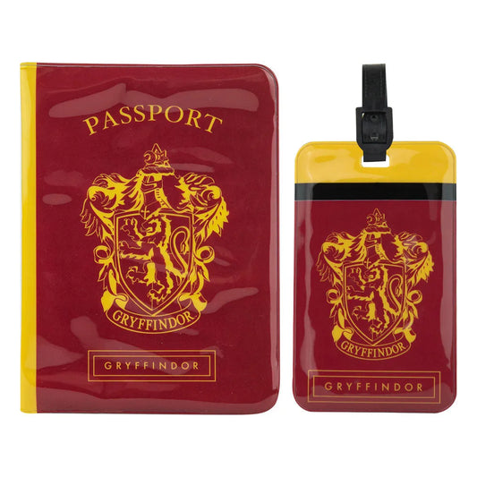 Harry Potter Kofferanhänger & Reisepass-Halter Set Gryffindor - Smalltinytoystore
