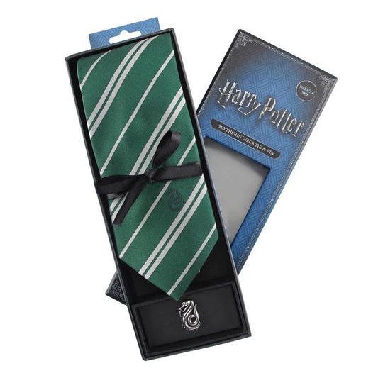 Harry Potter Krawatte & Ansteck-Pin Deluxe Box Slytherin - Smalltinytoystore