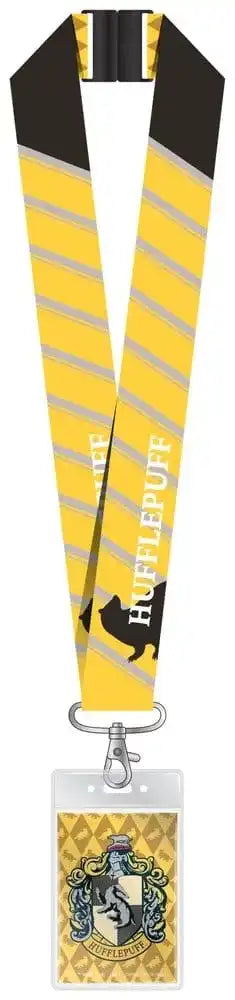 Harry Potter Luxus-Schlüsselband mit Kartenhalter Hufflepuff