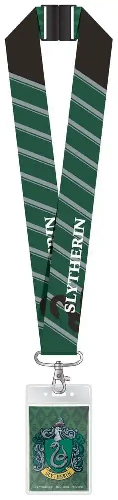 Harry Potter Luxus-Schlüsselband mit Kartenhalter Slytherin