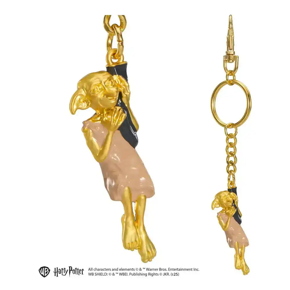 Harry Potter Metall Schlüsselanhänger Dobby goldfarben 11 cm