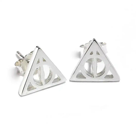 Harry Potter Ohrringe Deathly Hallow (Sterling Silber) - Smalltinytoystore