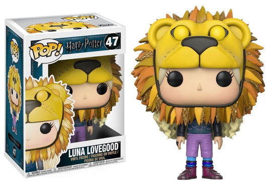 Harry Potter POP! Movies Vinyl Figur Luna Lovegood with Lion Head 9 cm - Smalltinytoystore