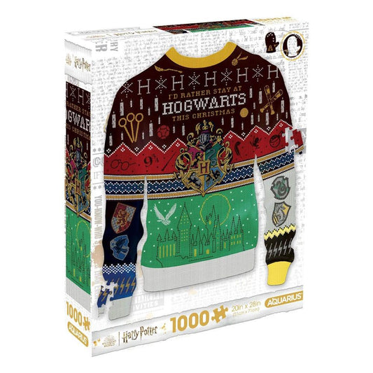 Harry Potter Puzzle Ugly Christmas Sweater Hogwarts (1000 Teile) - Smalltinytoystore