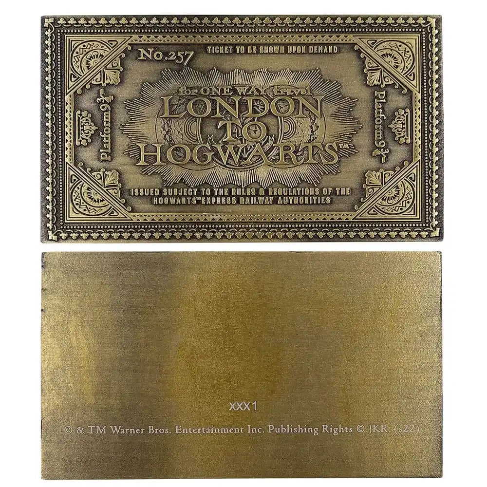 Harry Potter Replik Hogwarts Train Ticket Limited Edition - Smalltinytoystore