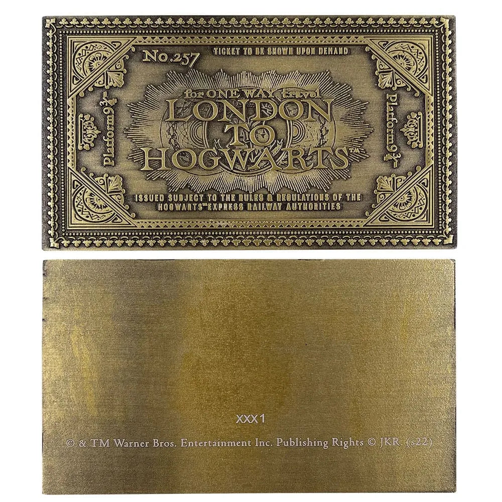 Harry Potter Replik Hogwarts Train Ticket Limited Edition - Smalltinytoystore