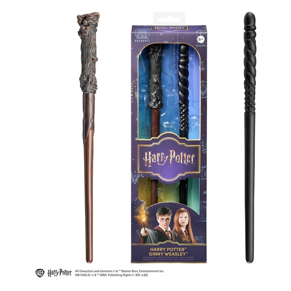 Harry Potter Rollenspiel Doppelpack Zauberstäbe Harry Potter & Ginny Weasley 30 cm - Smalltinytoystore