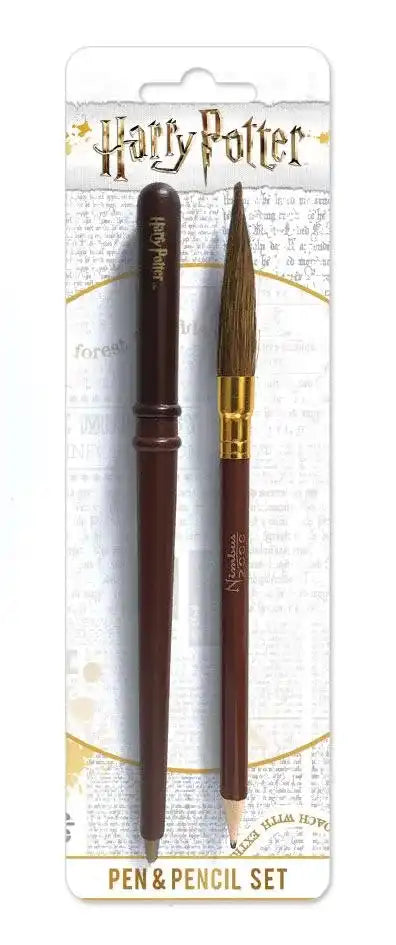Harry Potter Schreibset 2-teilig Wand & Broom - Smalltinytoystore