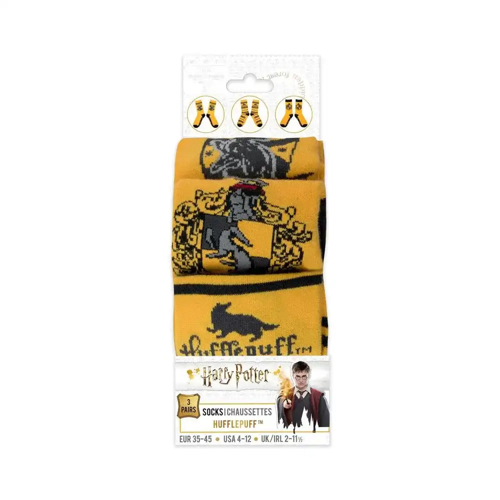 Harry Potter Socken 3er-Pack Hufflepuff - Smalltinytoystore