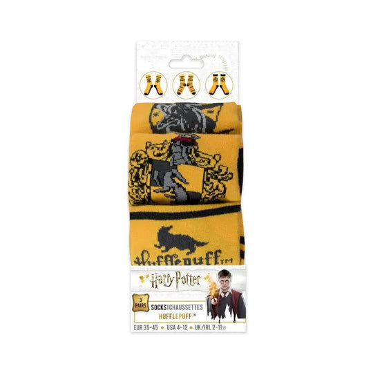 Harry Potter Socken 3er-Pack Hufflepuff - Smalltinytoystore