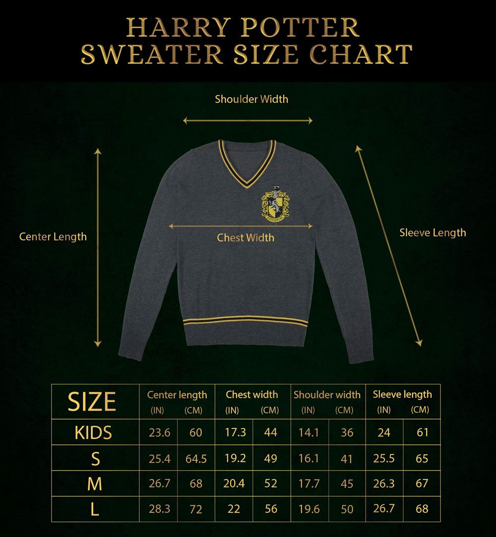 Harry Potter Strickpullover Hufflepuff Größe XL - Smalltinytoystore