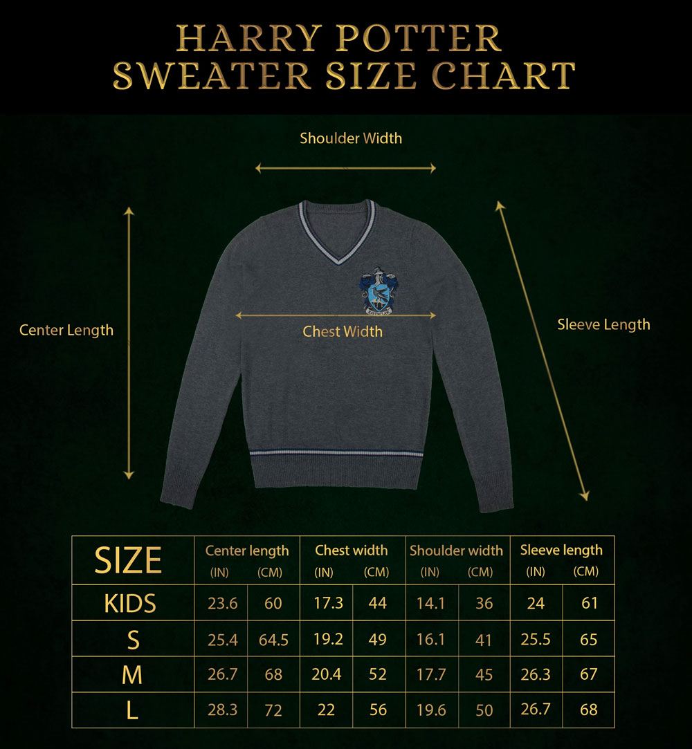 Harry Potter Strickpullover Ravenclaw Größe M - Smalltinytoystore