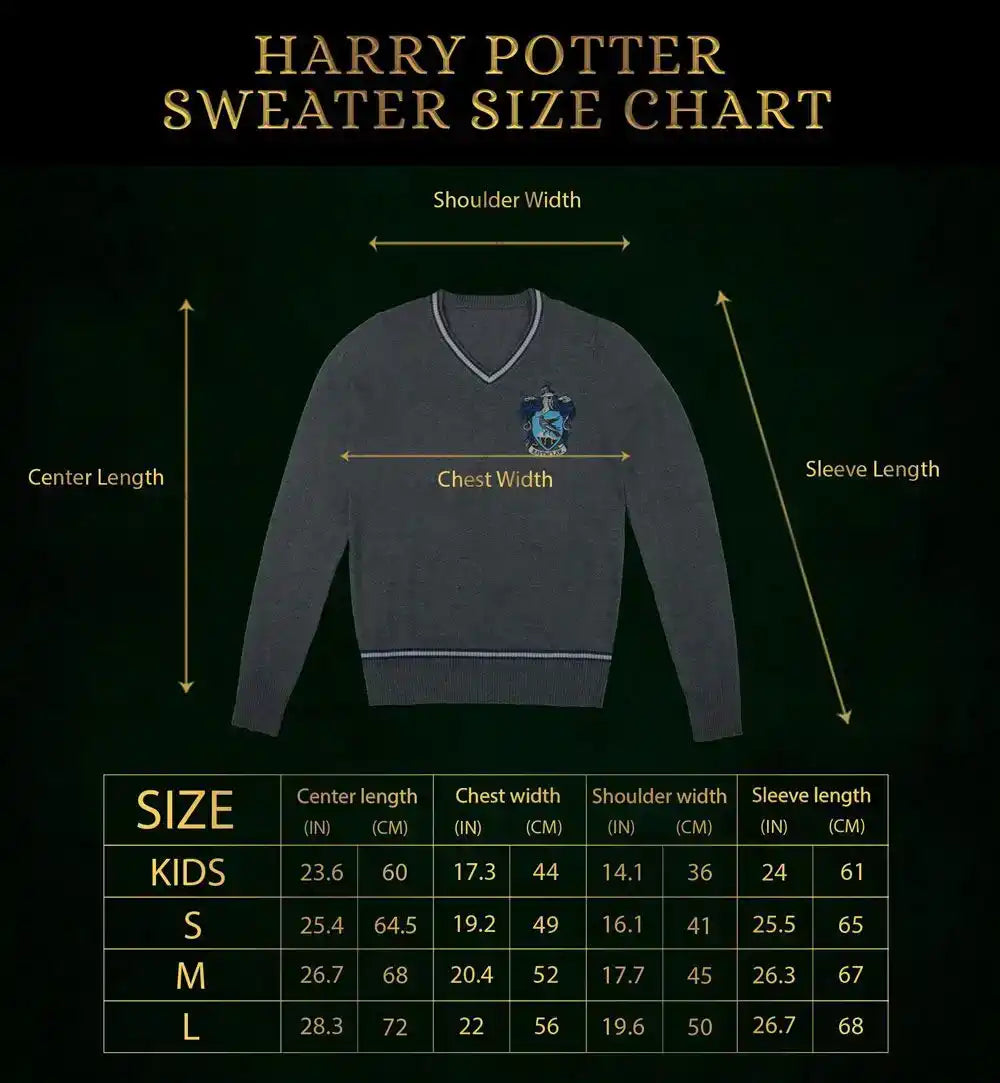 Harry Potter Strickpullover Slytherin Größe M - Smalltinytoystore