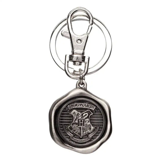 Harry Potter Zinn-Schlüsselanhänger Hogwarts Logo - Smalltinytoystore