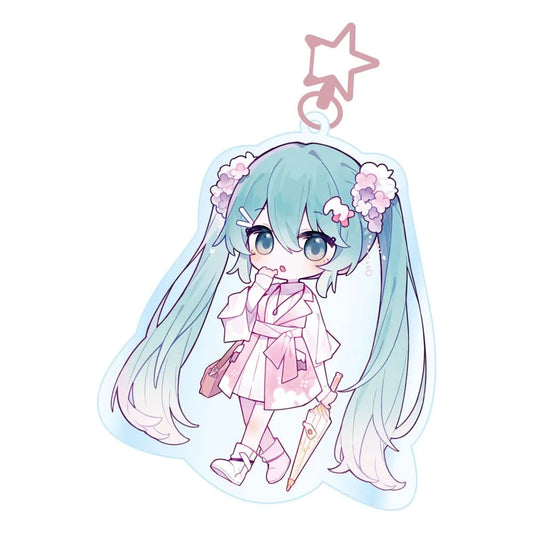Hatsune Miku Acryl Schlüsselanhänger Kawaii Summer Time - Smalltinytoystore
