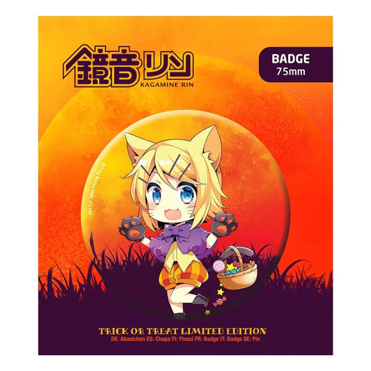 Hatsune Miku Ansteck-Button Halloween Limited Edition Kagamine Rin - Smalltinytoystore
