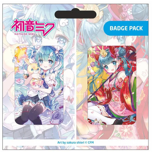 Hatsune Miku Ansteck-Buttons Doppelpack Set B - Smalltinytoystore