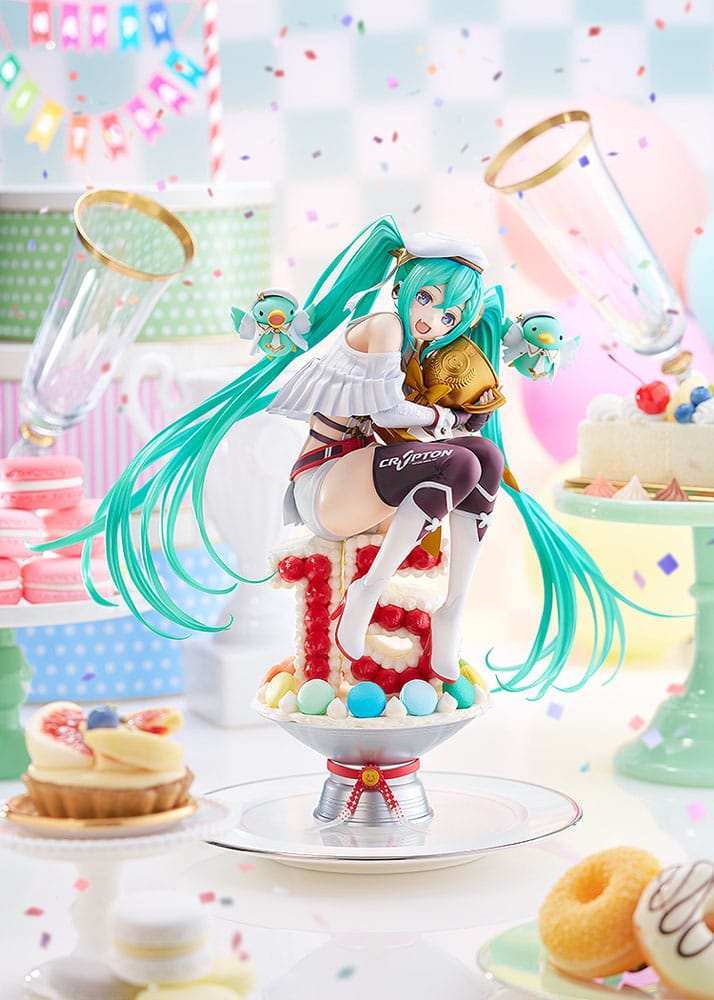 Hatsune Miku Characters PVC Statue 1/6 Racing Miku: 2023 - 15th Anniversary Ver. 26 cm - Smalltinytoystore