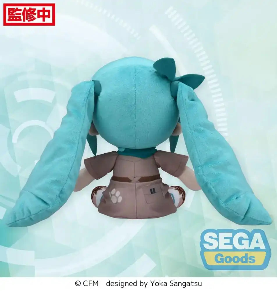 Hatsune Miku Fuwa Petit Plüschfigur Hatsune Miku Going Out Series Zoo Ver. M 22 cm - Smalltinytoystore