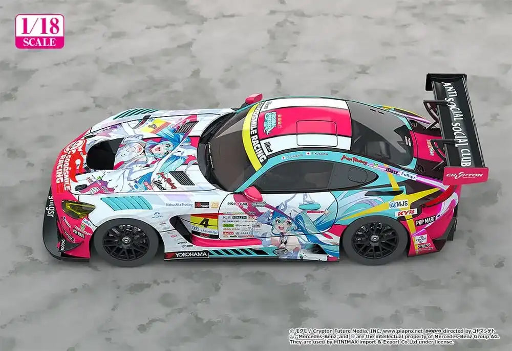Hatsune Miku GT Project Fahrzeug 1/18 Hatsune Miku AMG 2024 Season Opening Ver. 26 cm - Smalltinytoystore