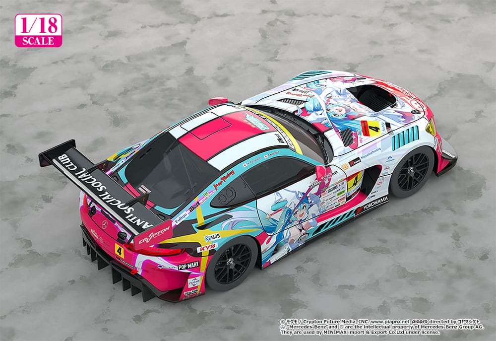 Hatsune Miku GT Project Fahrzeug 1/18 Hatsune Miku AMG 2024 Season Opening Ver. 26 cm - Smalltinytoystore