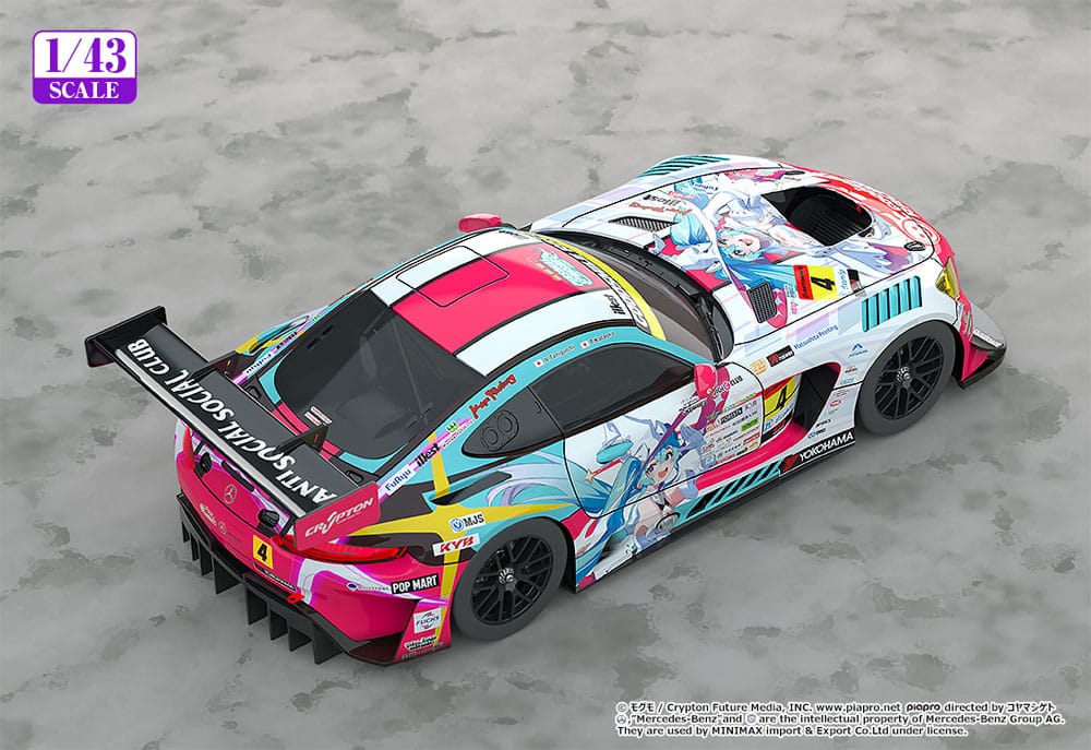 Hatsune Miku GT Project Fahrzeug 1/43 Hatsune Miku AMG 2024 Season Opening Ver. 11 cm - Smalltinytoystore