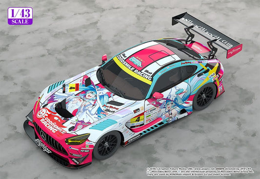 Hatsune Miku GT Project Fahrzeug 1/43 Hatsune Miku AMG 2024 Season Opening Ver. 11 cm - Smalltinytoystore