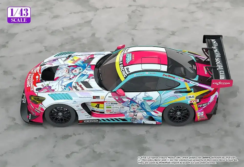 Hatsune Miku GT Project Fahrzeug 1/43 Hatsune Miku AMG 2024 Season Opening Ver. 11 cm - Smalltinytoystore