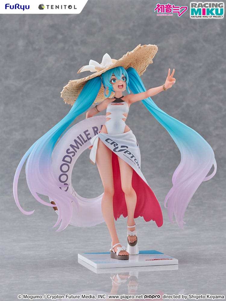 Hatsune Miku GT Project Tenitol PVC Statue Racing Miku 2024: Tropical Ver. 21 cm - Smalltinytoystore